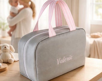 Personalized Waterproof Bottle Bag, Embroidered Daycare Tote