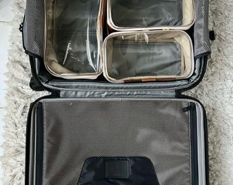 Personalized Carry-On Organizer Travel Pouch Embroidered Monogram