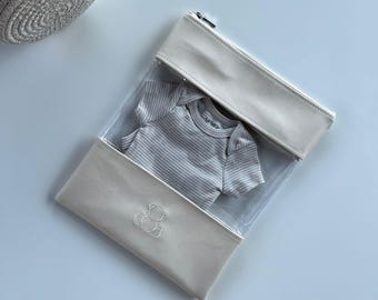 Personalized Neutral Bag Back to School Organizer
