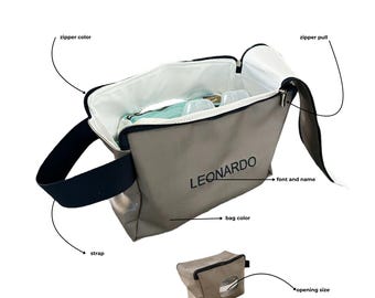 Personalized Baby Diaper Caddy Organizer, Custom Name Shower Gift Basket