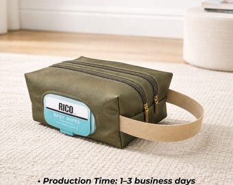Personalized Baby Diaper Wipe Pouch Double Zipper Pouch, Toddler Essentials